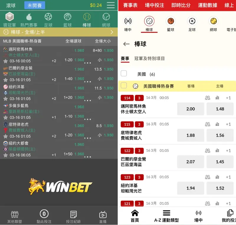棒球運彩玩法-棒球賠率哪裡最好?